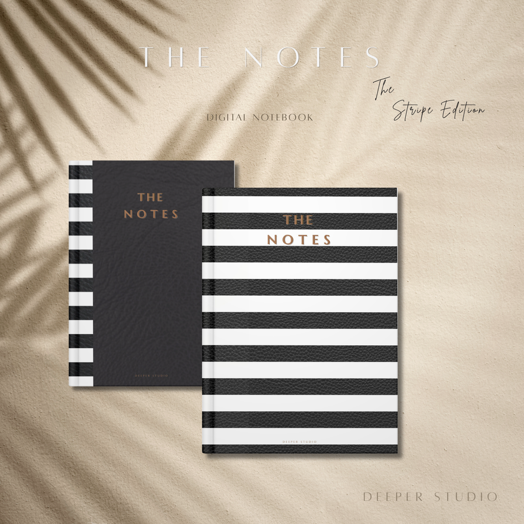 The Notes - The Stripe Edition | Black | Digital Notebook | Tablet | Limited Edition