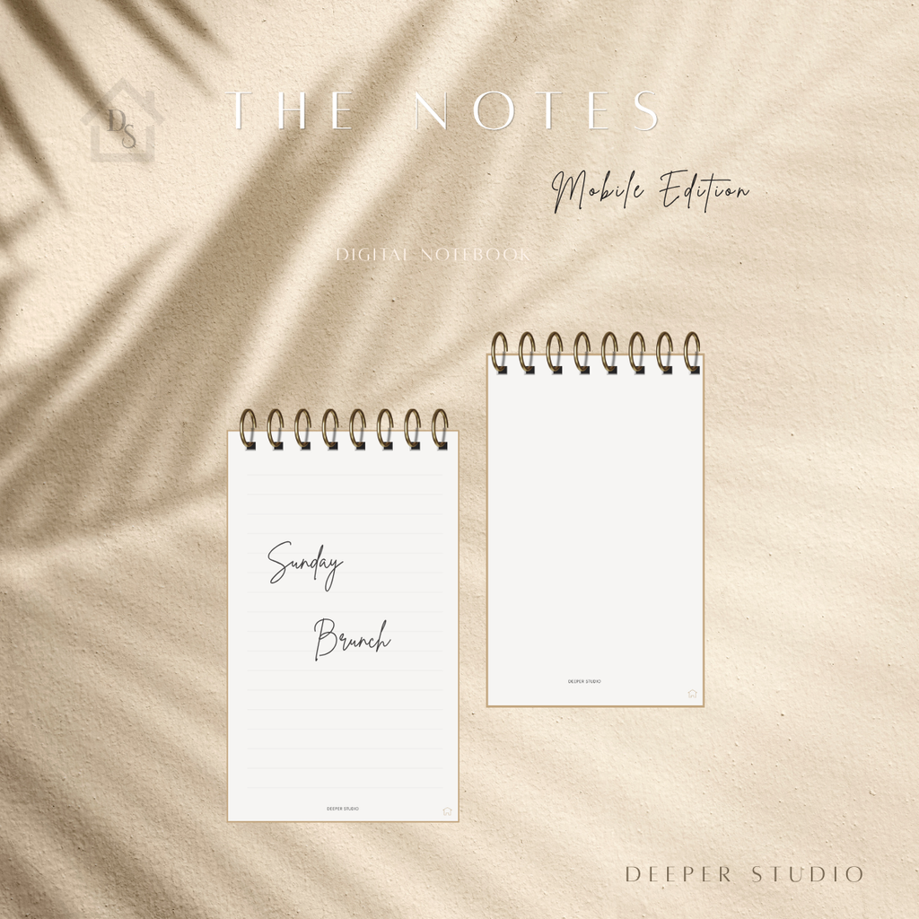 The Notes | The Stripe Edition — Gold Spiral | Mobile | Black | Limited Edition