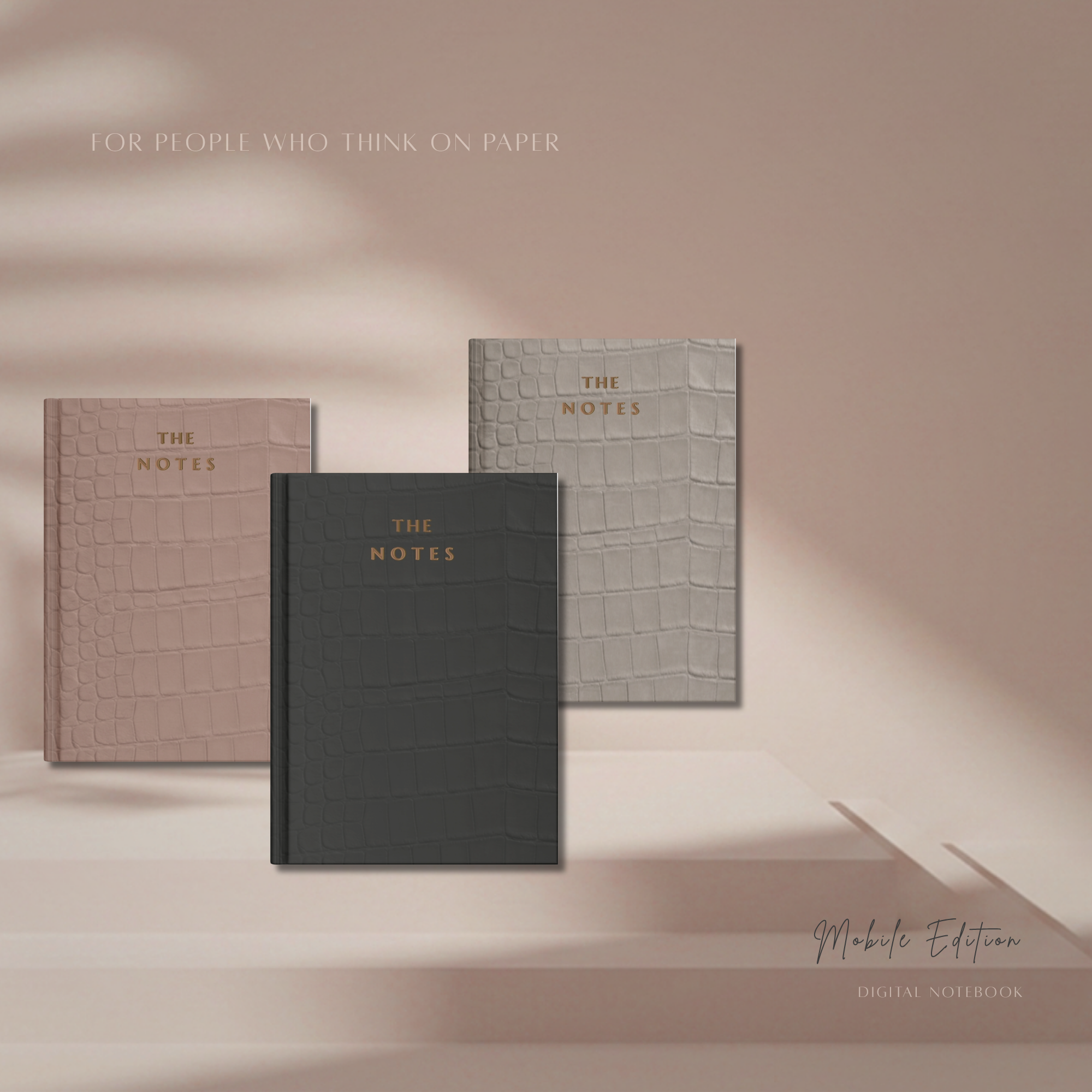 The Notes | Mobile Edition | Croc Collection | Noir