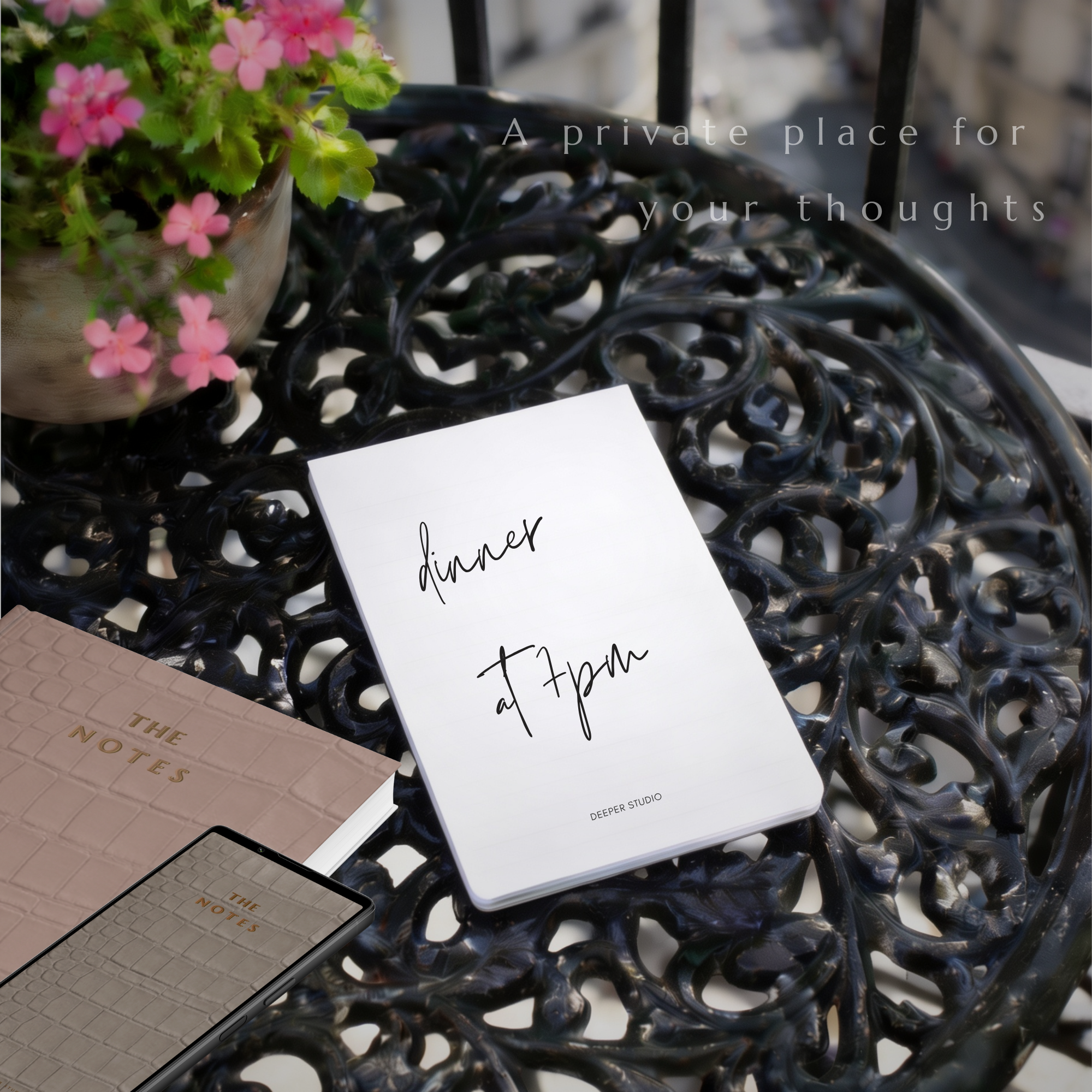 The Notes | Mobile Edition | Croc Collection | Noir