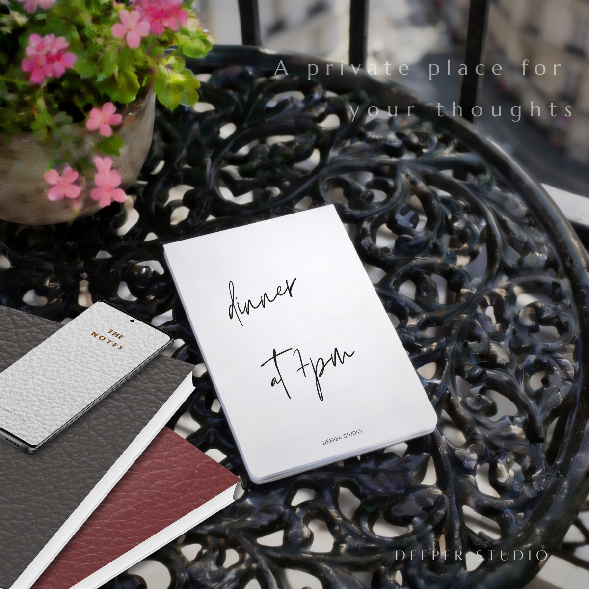 The Notes | Mobile Edition — Pearl White | Digital Notebook