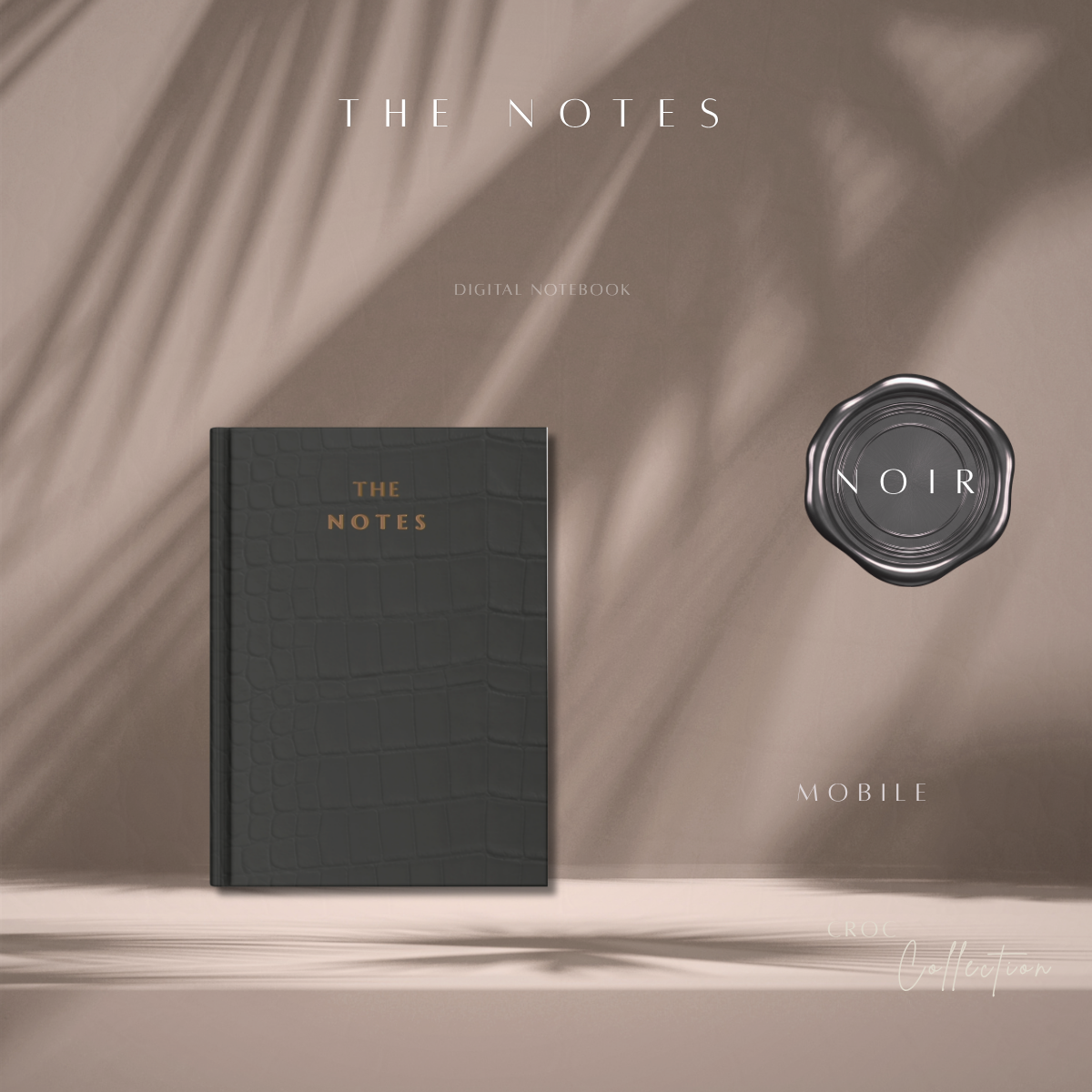 The Notes | Mobile Edition | Croc Collection | Noir