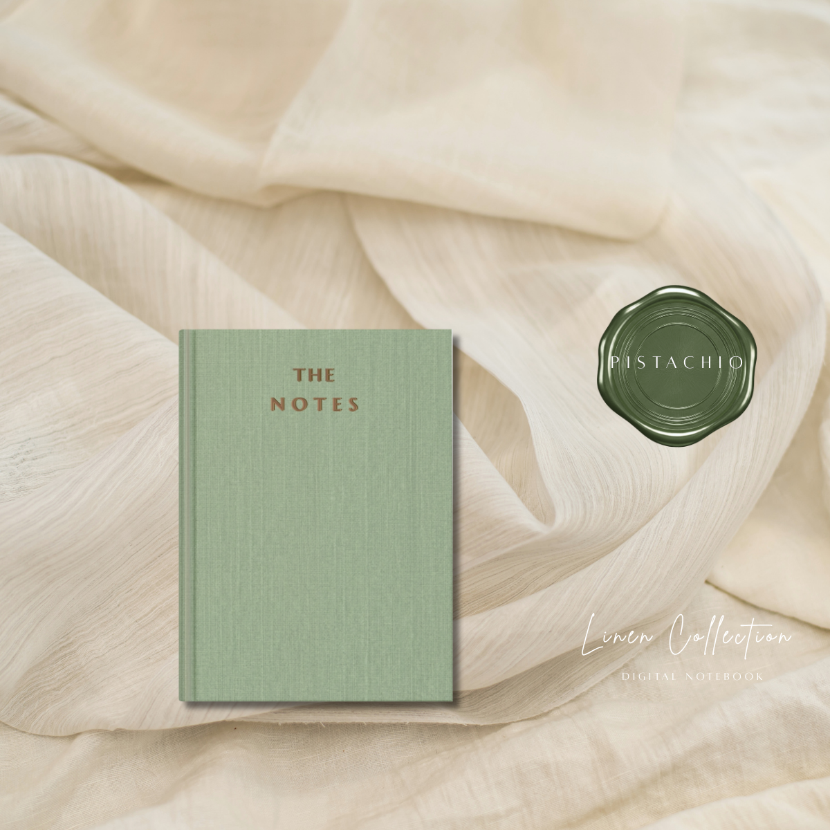 The Notes | Mobile Edition | Linen Collection | Pistachio