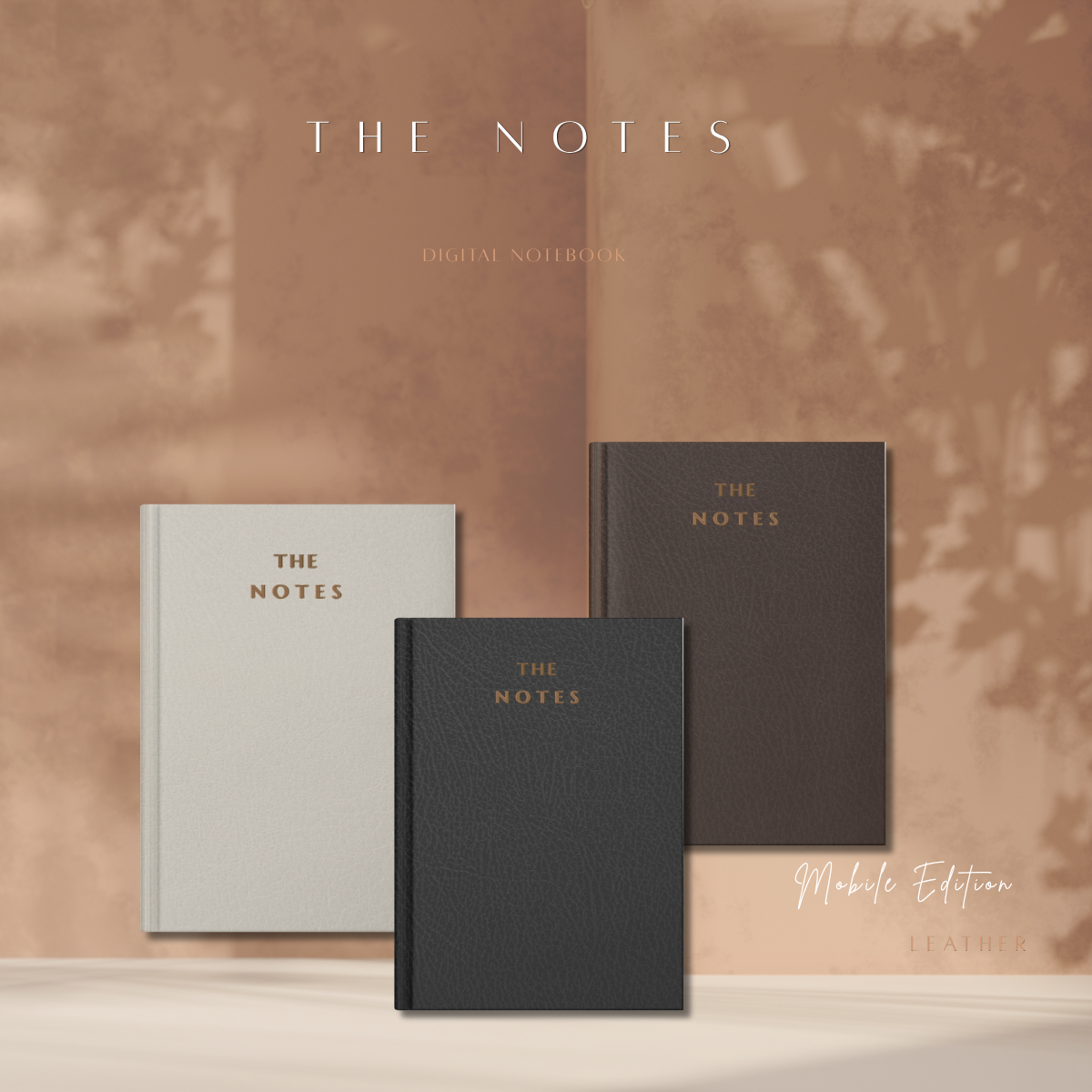 The Notes | Mobile Edition | Fine Grain Leather Collection | Cream