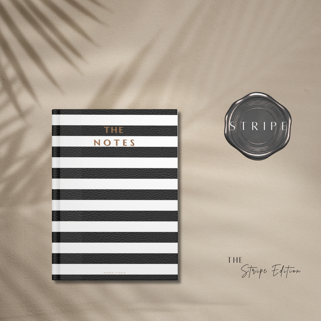 The Notes - The Stripe Edition | Mobile Bound | White & Black | Limited Edition