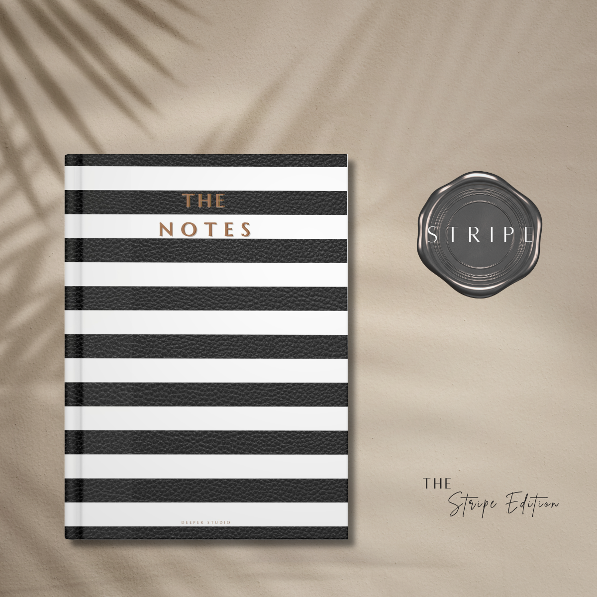 The Notes - The Stripe Edition | Black & White | Digital Notebook | Tablet | Limited Edition