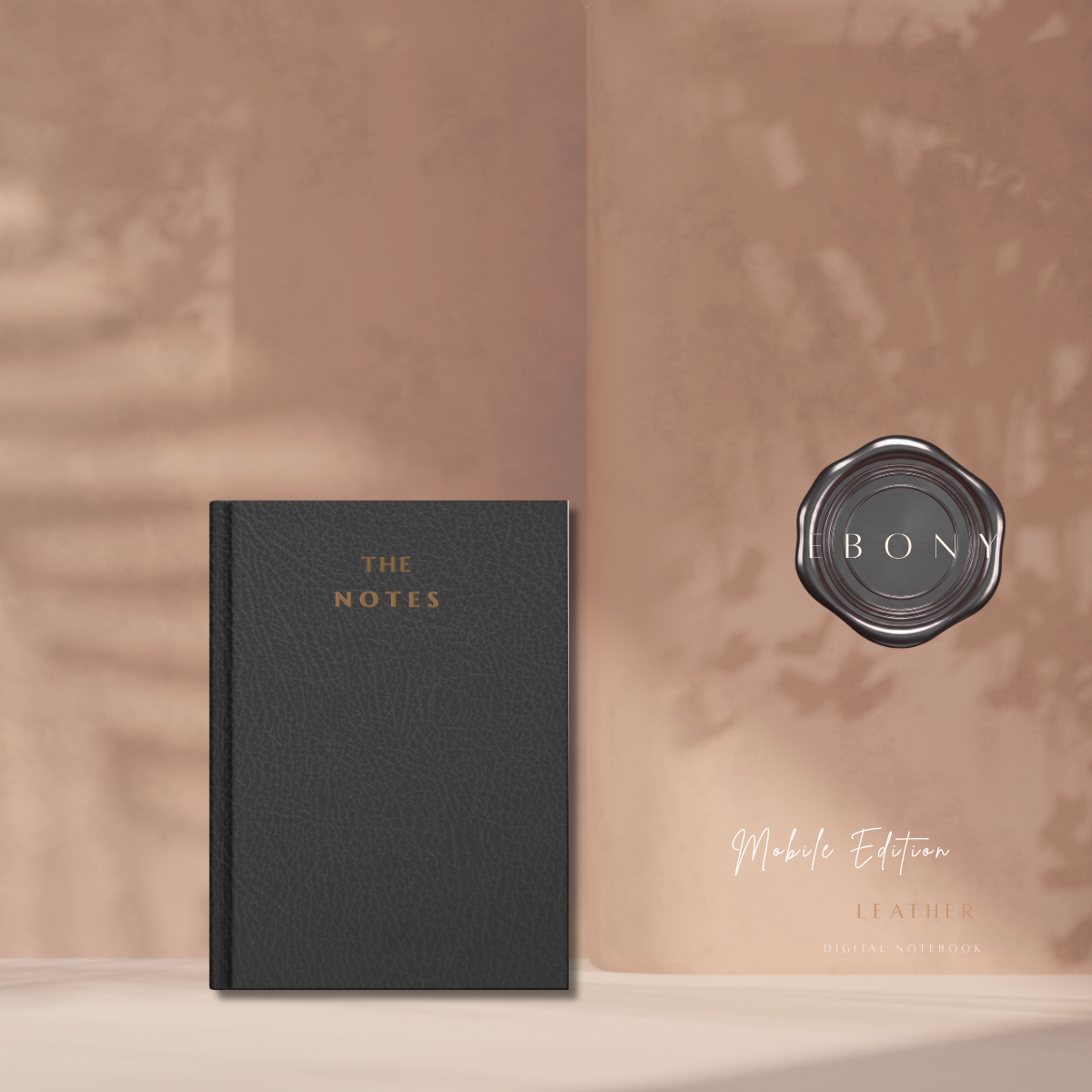 The Notes | Mobile Edition | Fine Grain Leather Collection | Ebony