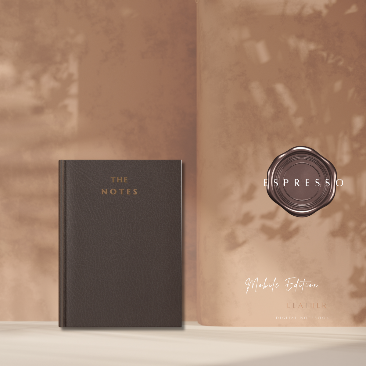 The Notes | Mobile Edition | Fine Grain Leather Collection | Espresso