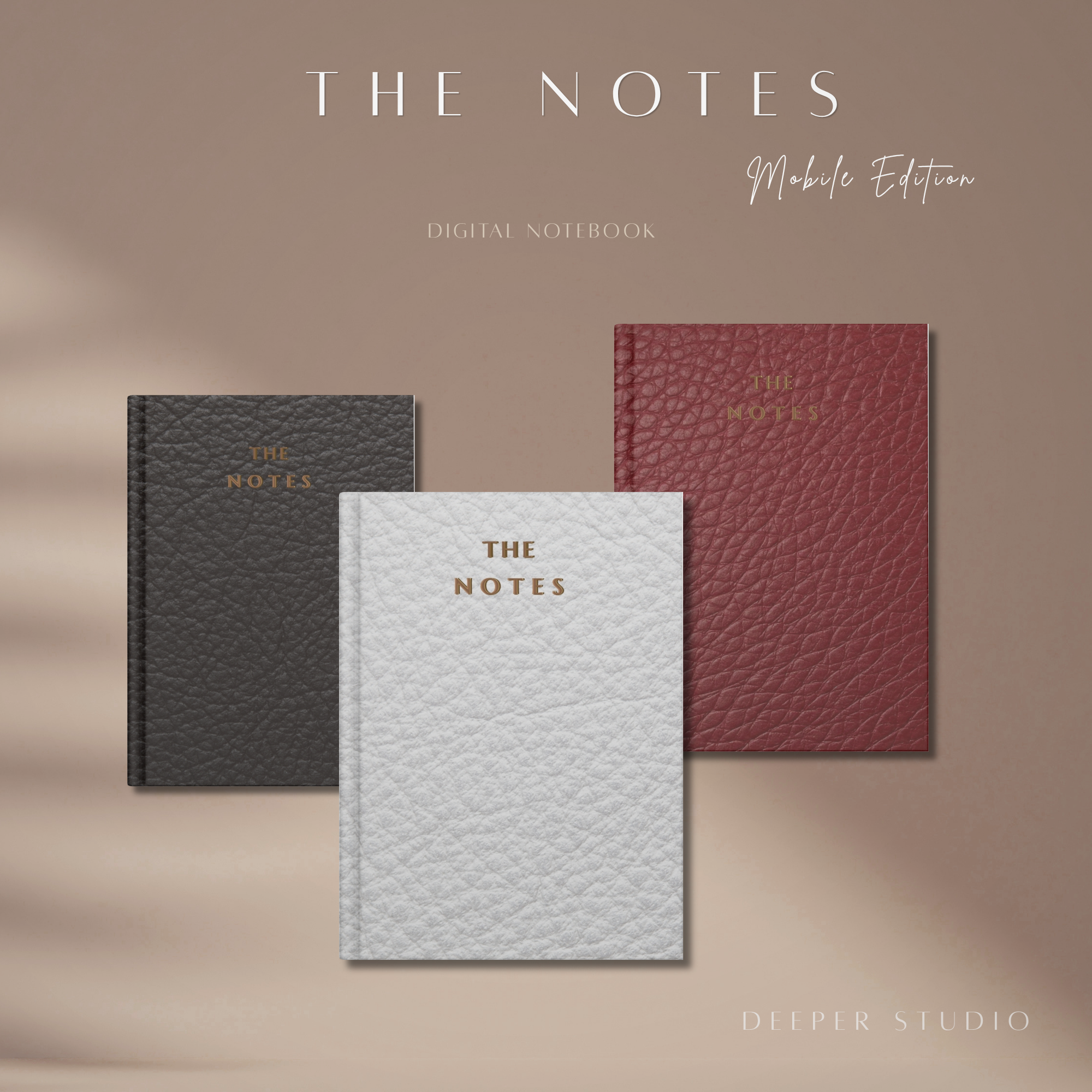 The Notes - Mobile Edition | Dark Charcoal | Digital Notebook