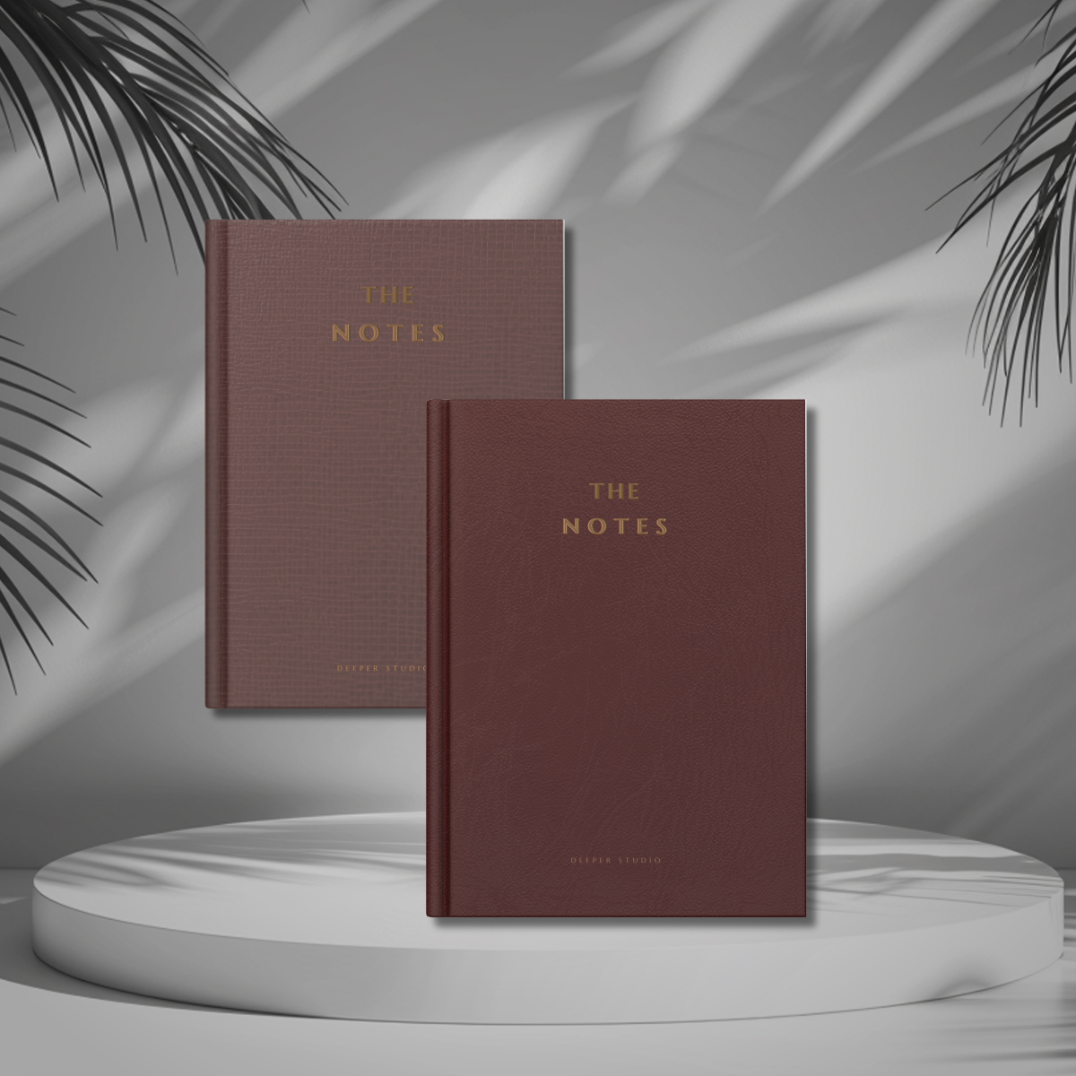 Digital Notebook Bundle – Oxblood Croc & Merlot Leather