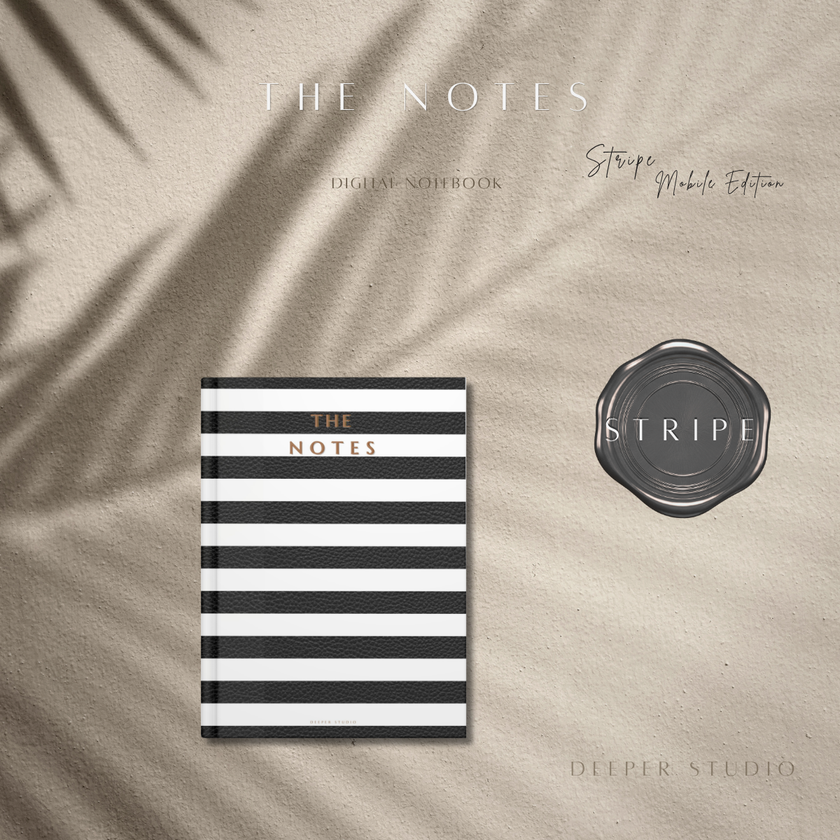 The Notes - The Stripe Edition | Mobile Bound | White & Black | Limited Edition