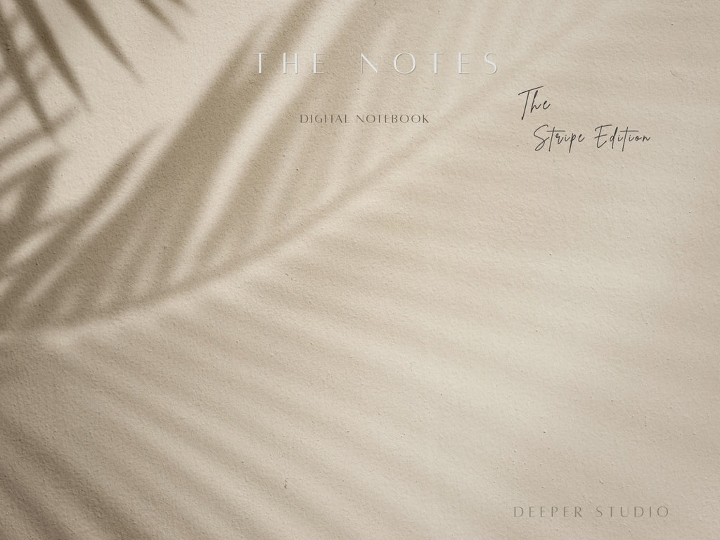 The Notes - The Stripe Edition | Black | Digital Notebook | Tablet | Limited Edition