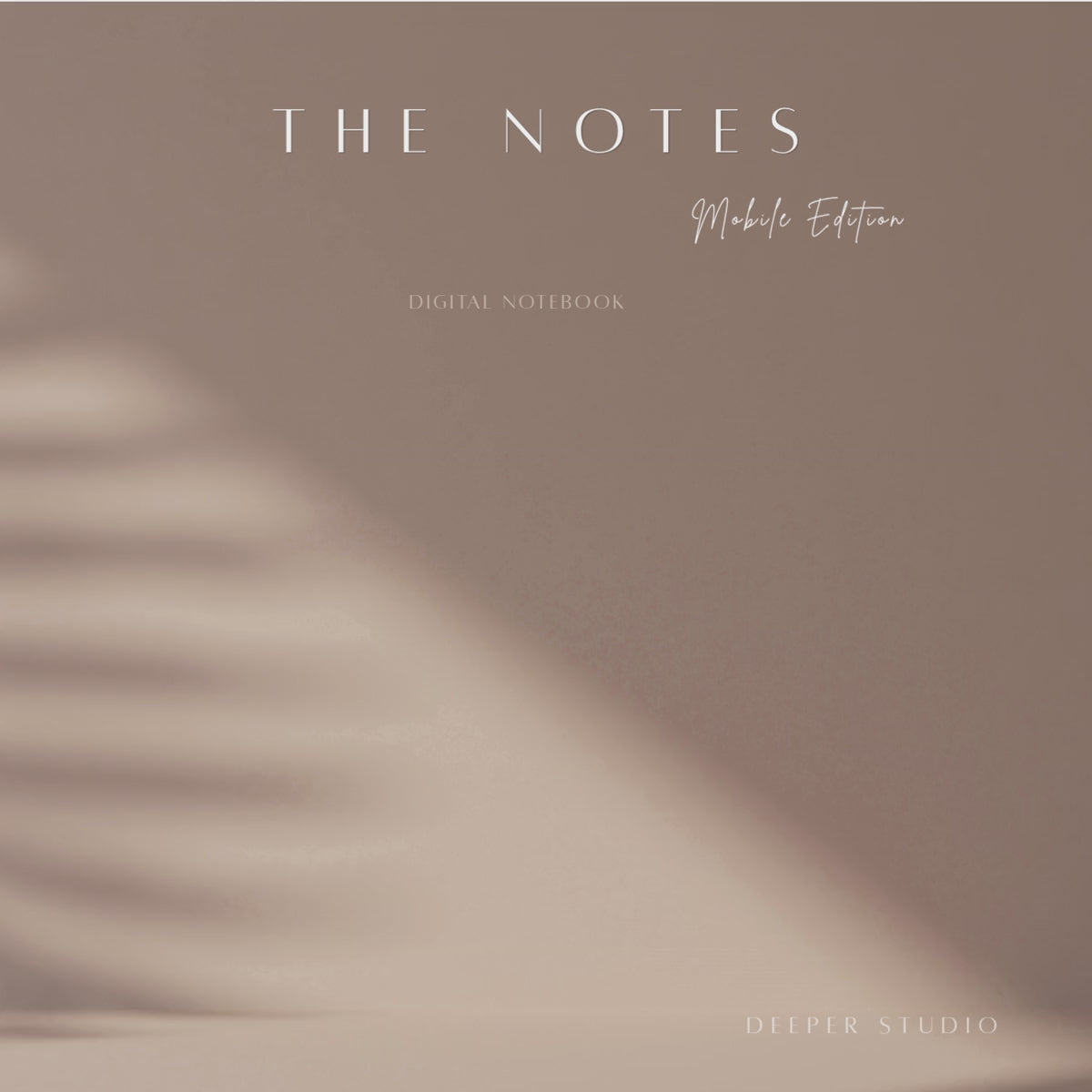 The Notes - Mobile Edition | Dark Charcoal | Digital Notebook